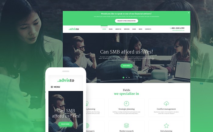 Financial Planning WordPress Theme