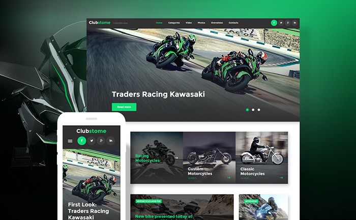 Motorcycling Blog WordPress Theme