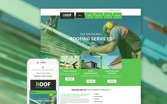 Roof Repair WordPress Theme