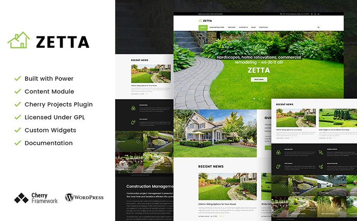 Exterior Design Agency WordPress Theme