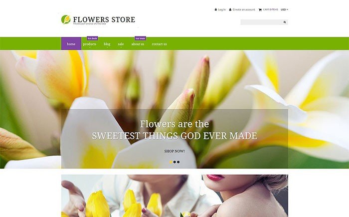 Flower Shop Responsive Shopify Theme