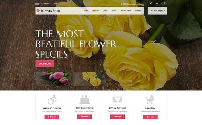 Flowers Store PrestaShop Theme