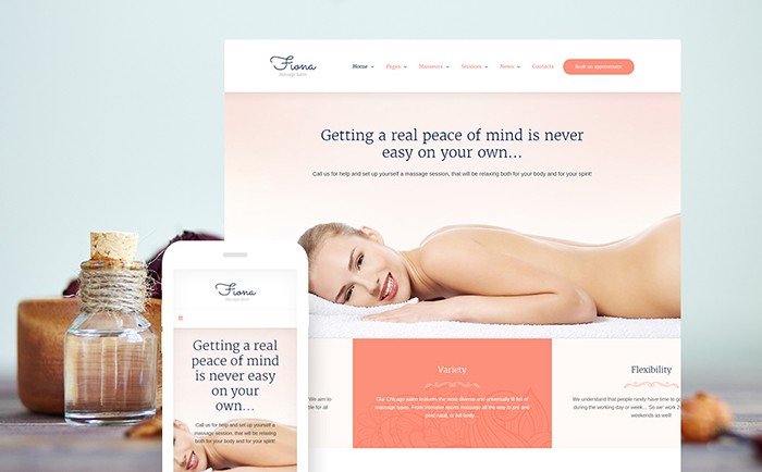 Fiona - Massage Salon Responsive WordPress Theme