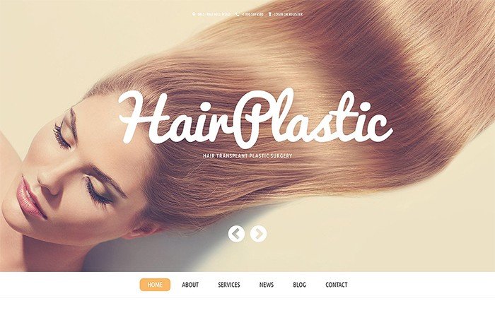Hair Plastic Clinic WordPress Template