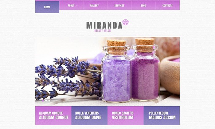 Miranda - Beauty Salon Responsive WordPress Theme