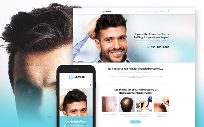 Samson - Hair Salon WordPress Template