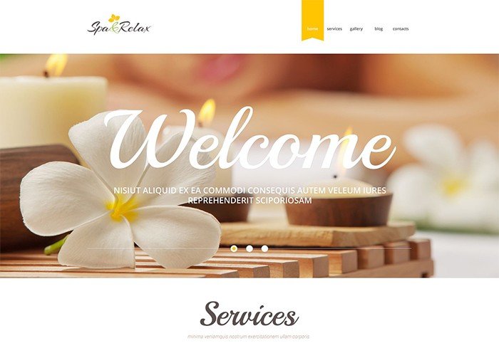 Spa and Relax Accessories Responsive WordPress Theme