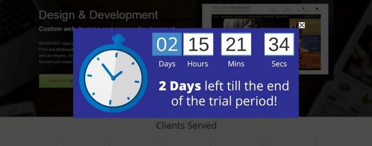 Trial Period + Countdown
