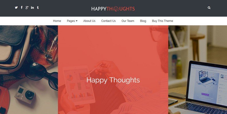 Happy Thoughts – Business WordPress Theme Review