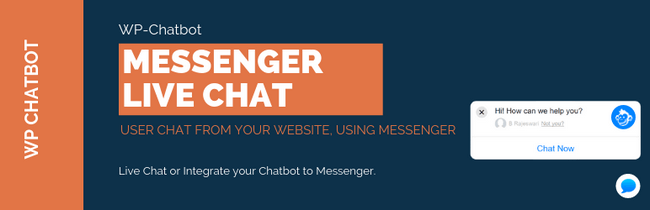 With WP-Chatbot website owners can add Facebook Messenger on their website.