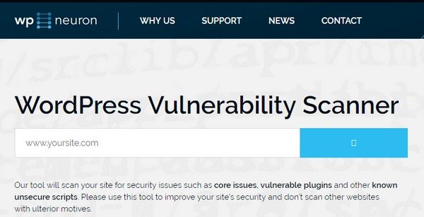 WP Neuron scans WordPress vulnerabilities in plugins, themes, core files, and libraries.