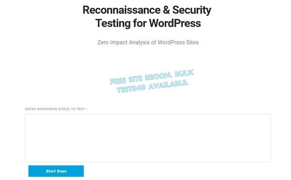 WPrecon provides time and security monitoring for WordPress.