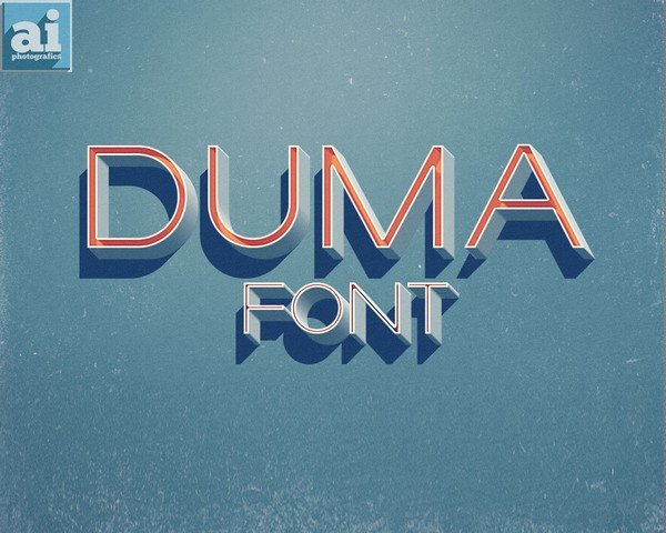 Free Fonts - DUMA is a beautiful free sans-serif font.