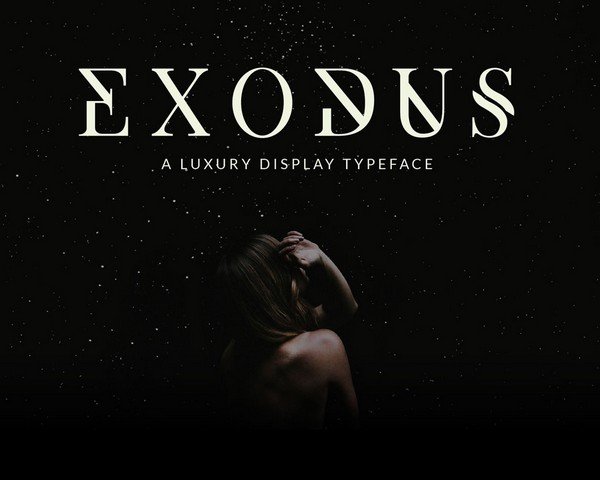 Exodus is a serif typeface.