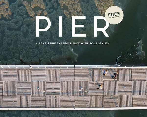 Pier Sans is a free sans serif typeface.