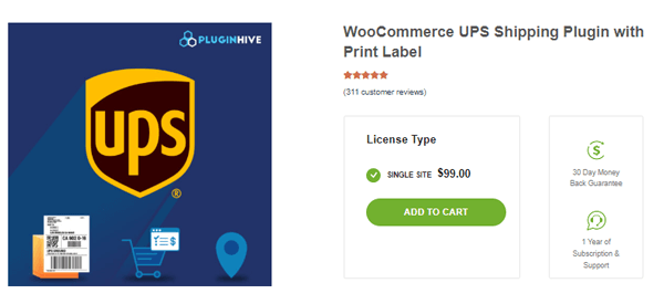 The WooCommerce UPS Shipping Plugin by PluginHive works using the official UPS API.