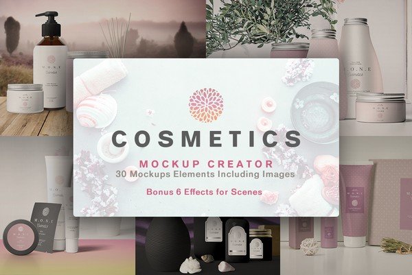 With the Creative Cosmetics Mock-Ups you can create a look that will match the personality of the audience you are targeting.