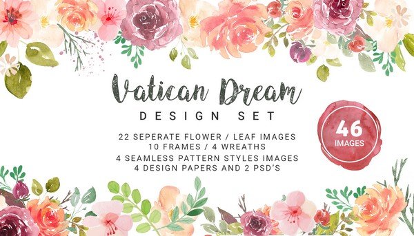 Use Vatican Dream to add a light, dainty look into your design. 