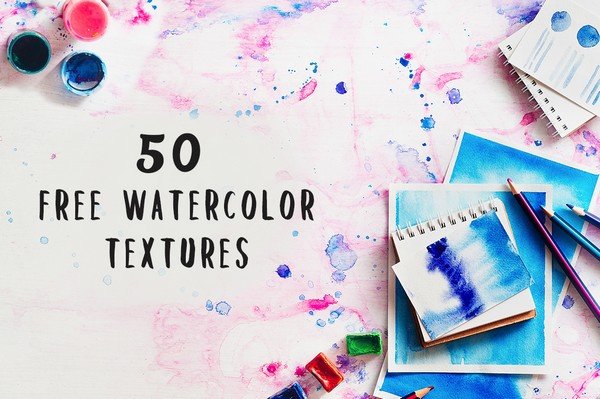 Vibrant Watercolour Textures is another beautiful watercolor-inspired design set.