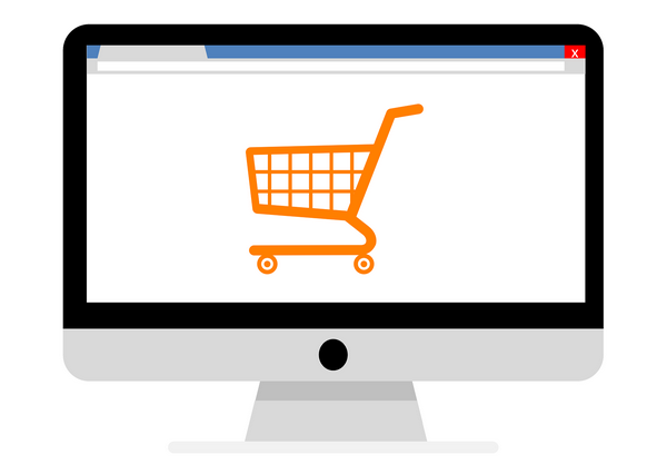 Most e-commerce sites usually have a small shopping cart icon.