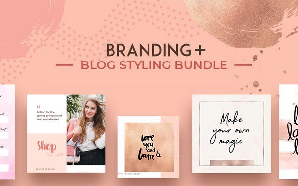 The Branding + Blog Styling Bundle helps you build a big brand.