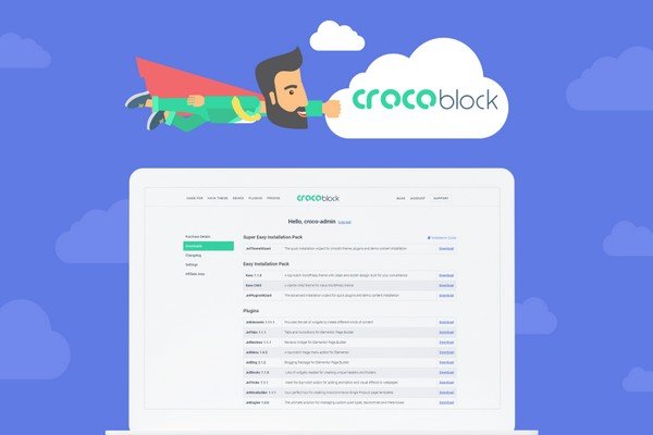 CrocoBlock Package installation. 