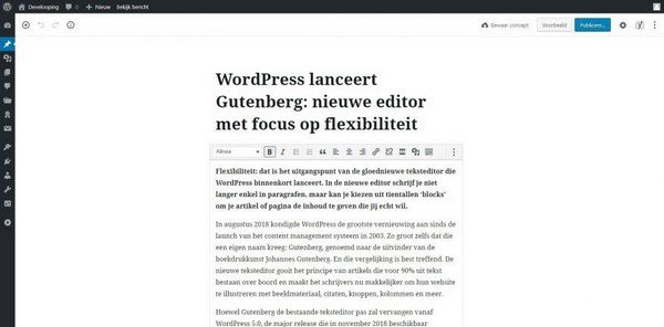 New WordPress 5.0 Features - Use plugins that work in compliance with Gutenberg.