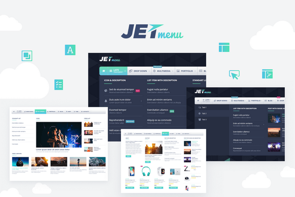 The JetMenu plugin will help you create a vertical and horizontal mega menu.