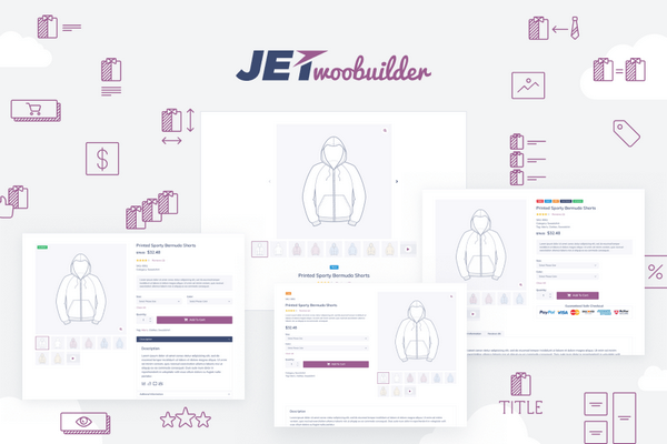 JetWooBuilder plugin enables Building WooCommerce Single Product page templates.