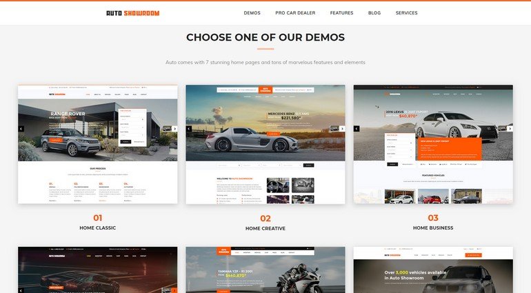 With Auto Showroom you can build a great looking vehicle vendor site.