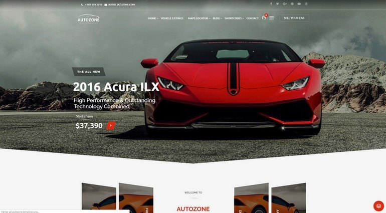 With Autozone you can create a vehicle vendor site.