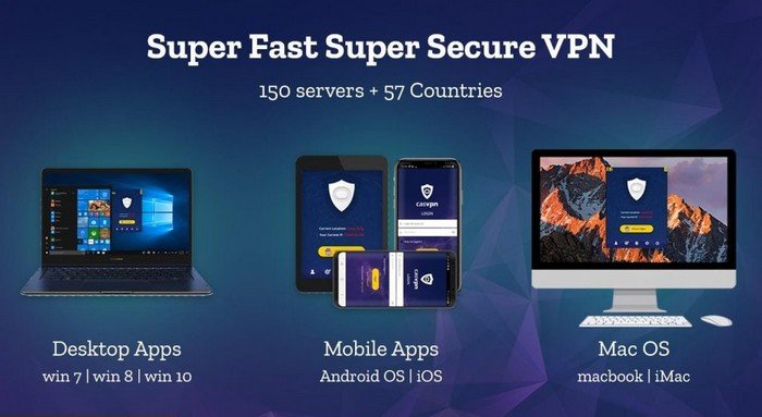 CASVPN is a super-fast VPN service and uses a 256-bit AES encryption system