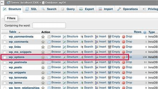 How to Deactivate WordPress Plugins - Click on the icon and the database manager will open up in your browser. 