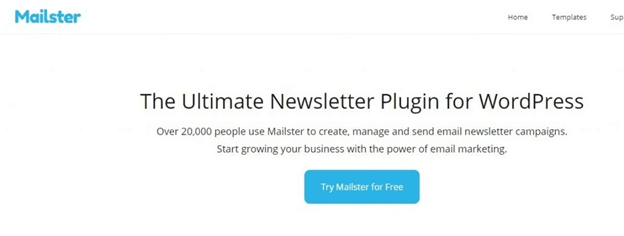 Mailster allows you to collect emails on your website.