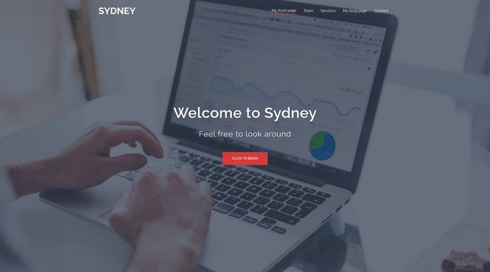 WordPress Themes Named After Cities Worldwide - Sydney is a free WordPress theme by aThemes.