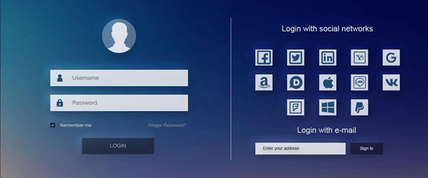 Social login pro allows you to login automatically using your social account.