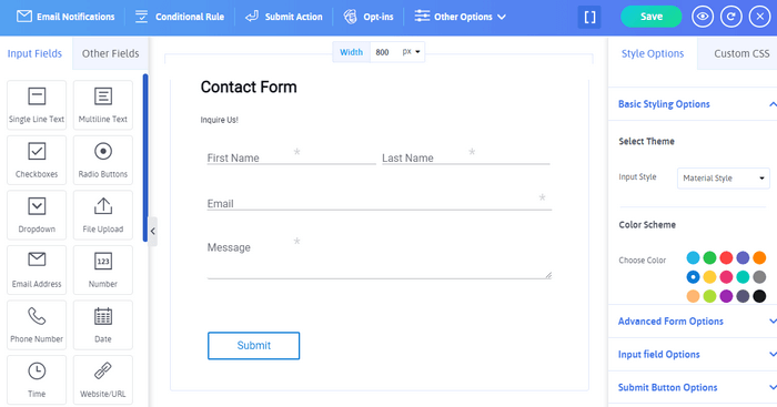 The shorter the form, the higher the conversion rates.