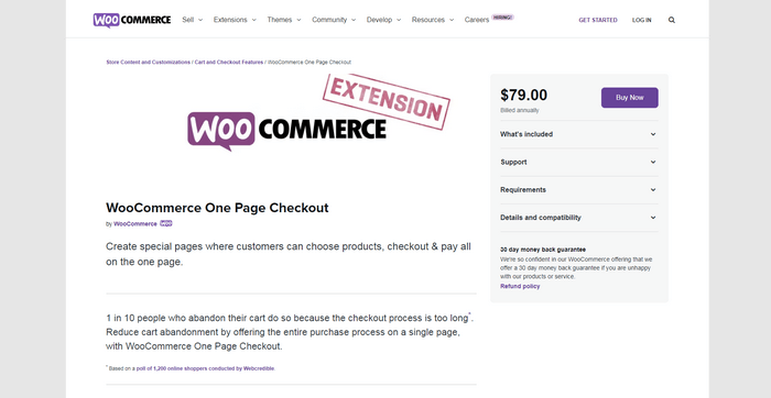 With WooCommerce One Page Checkout Plugin, you can display checkout fields on a single product’s page or create custom landing pages.