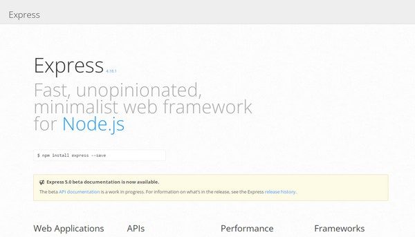 Express.js is a backend system for web application advancement that depends on Node.js.